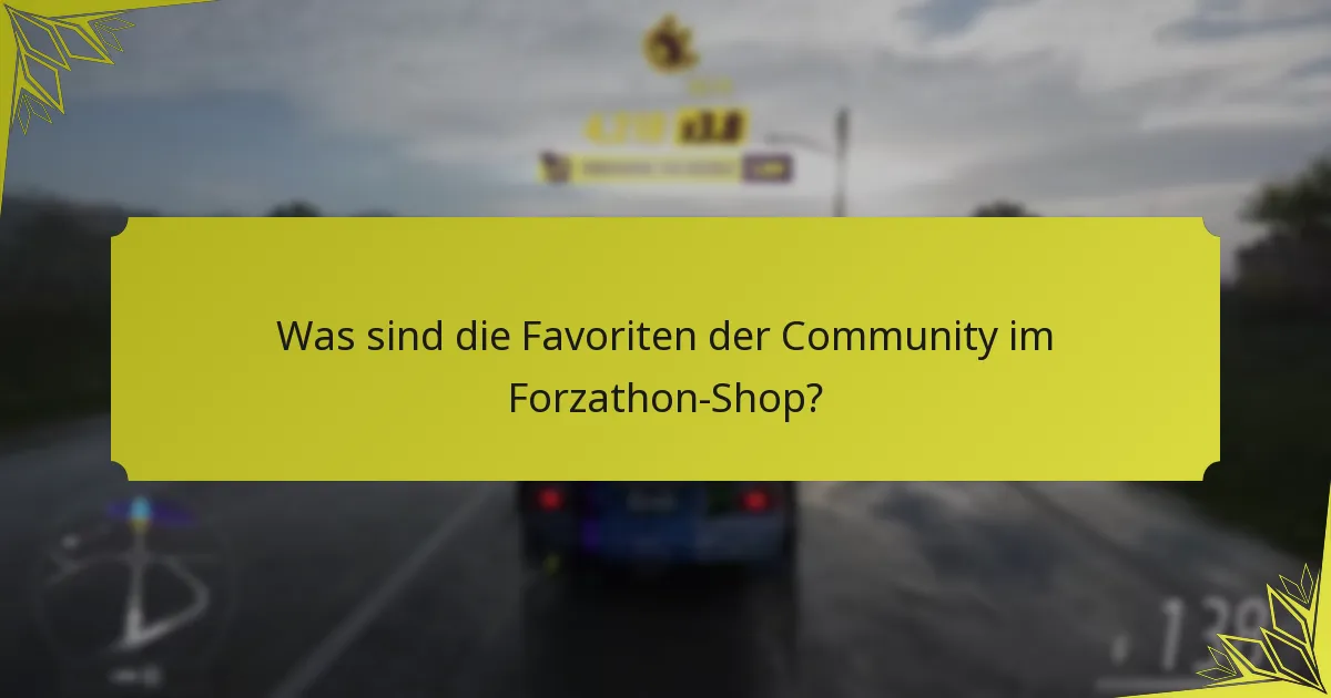 Welche Artikel sind derzeit im Forzathon-Shop verfügbar?
