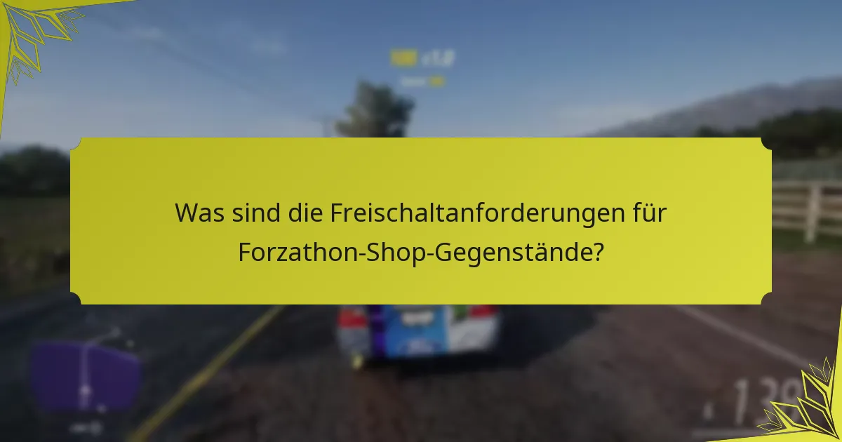 Was sind die Seltenheitsgrade der Forzathon-Shop-Gegenstände?